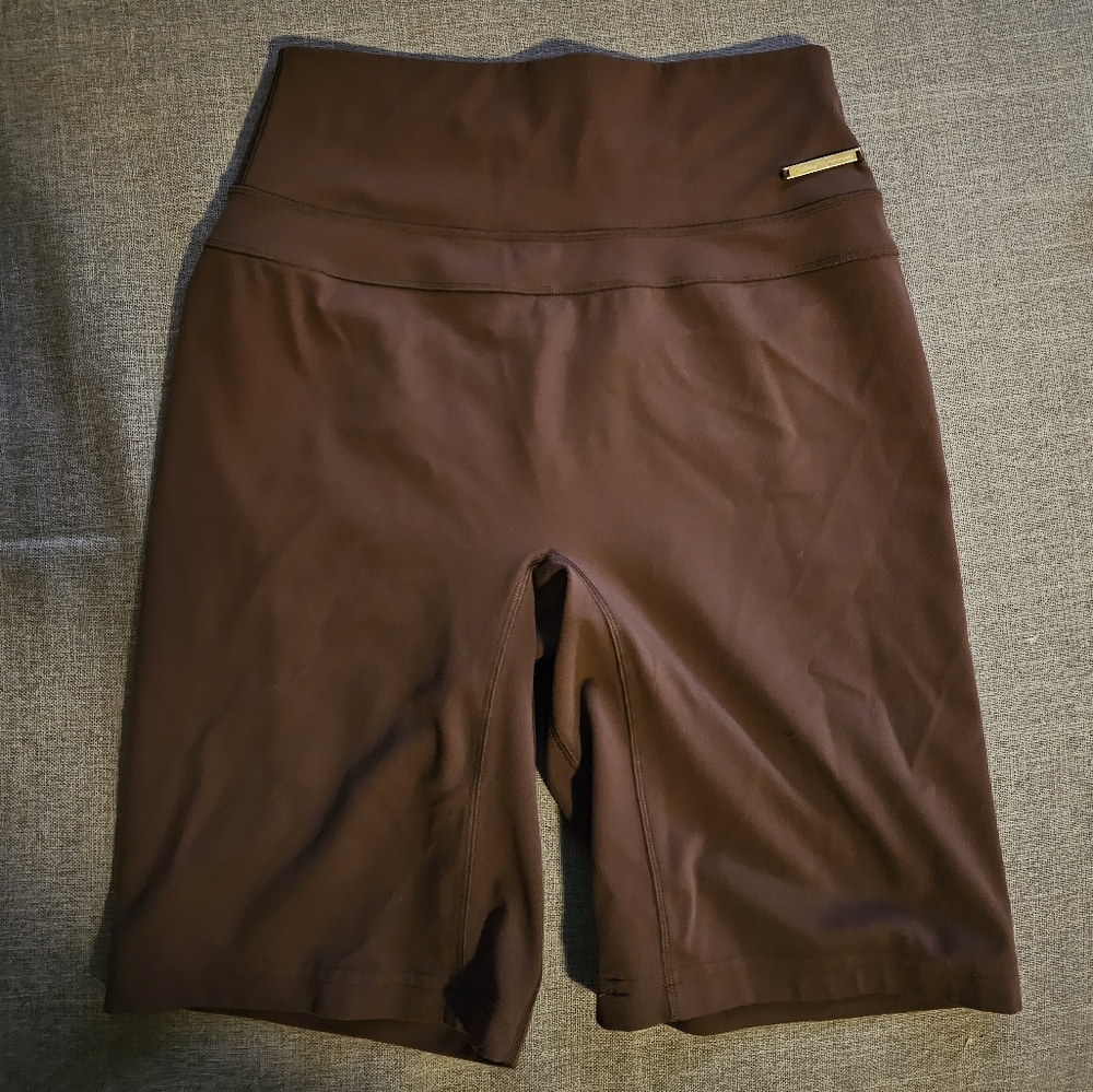 Gymshark Whitney Cycling Shorts - Dandelion Brown - Small